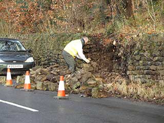 Retaining wall, Sheffield City Council